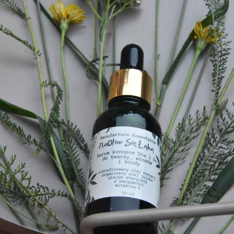 Serum konopne - Ona i On, do twarzy, włosów i brody
